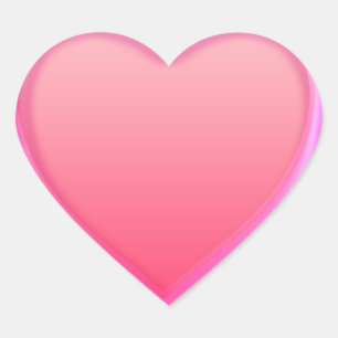 Pegatina En Forma De Corazón Pegatina del corazón Rosa caliente
