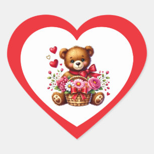 Pegatina En Forma De Corazón Pegatina del Día de San Valentín