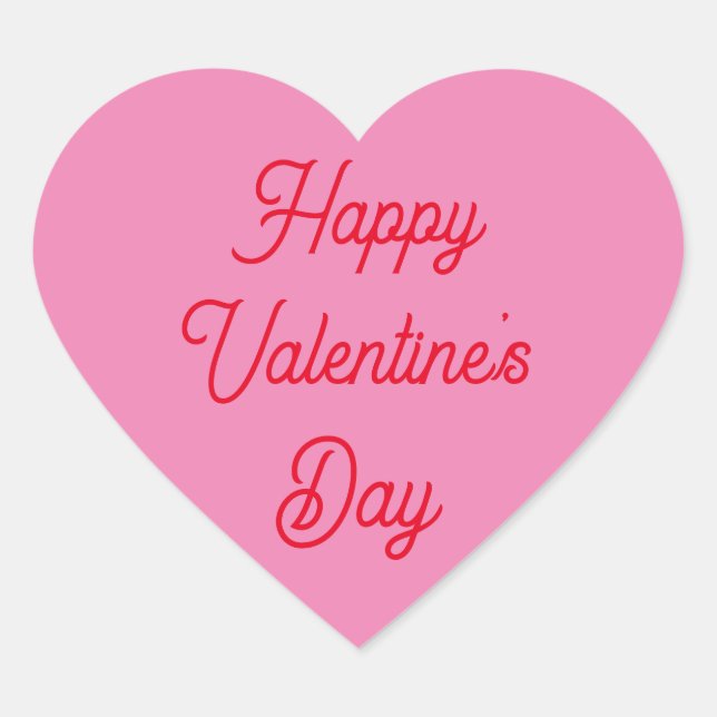 Pegatina En Forma De Corazón Pegatina el día de San Valentín (Anverso)