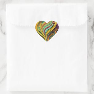 Pegatina En Forma De Corazón Pegatina para fiesta/celebración de niños