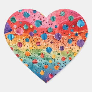 Pegatina En Forma De Corazón Pegatina para fiesta de niños