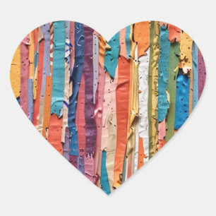 Pegatina En Forma De Corazón Pegatina para fiesta de niños