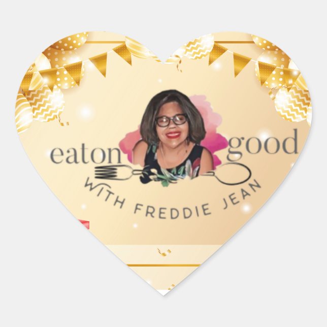 Pegatina En Forma De Corazón Pegatinas (Anverso)