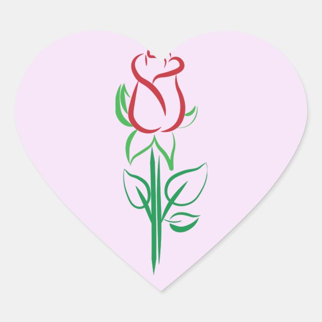 Pegatina En Forma De Corazón Pegatinas (Anverso)