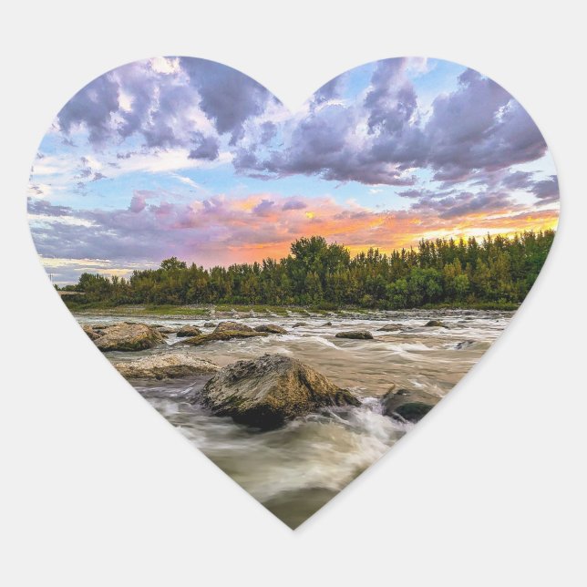 Pegatina En Forma De Corazón Pegatinas (Anverso)