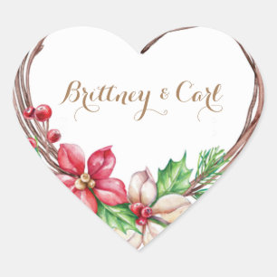 Pegatina En Forma De Corazón Pegatinas cardíacos, brillante, pequeño, 1½ pulgad