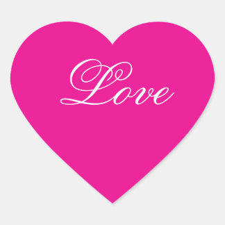 Pegatina En Forma De Corazón Pegatinas de amor de corazón rosado