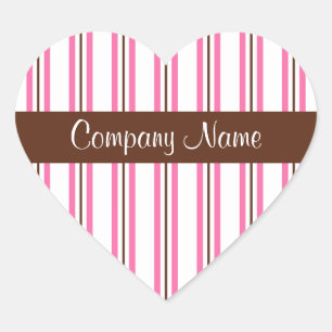 Pegatina En Forma De Corazón Pegatinas de Bakery Business Heart