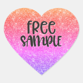 Pegatina En Forma De Corazón Pegatinas de etiquetas de ejemplo libres