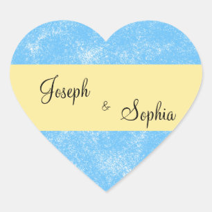 Pegatina En Forma De Corazón Pegatinas de la forma del corazón del Esponge azul