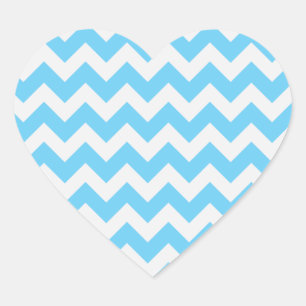 Pegatina En Forma De Corazón Pegatinas de moda de Chevron Heart