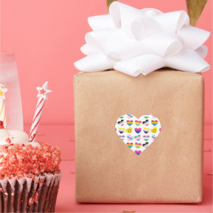 Pegatina En Forma De Corazón Pegatinas de Pride Hearts