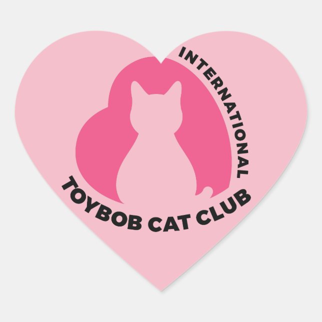 Pegatina En Forma De Corazón PEGATINAS del Club del CCI (Anverso)