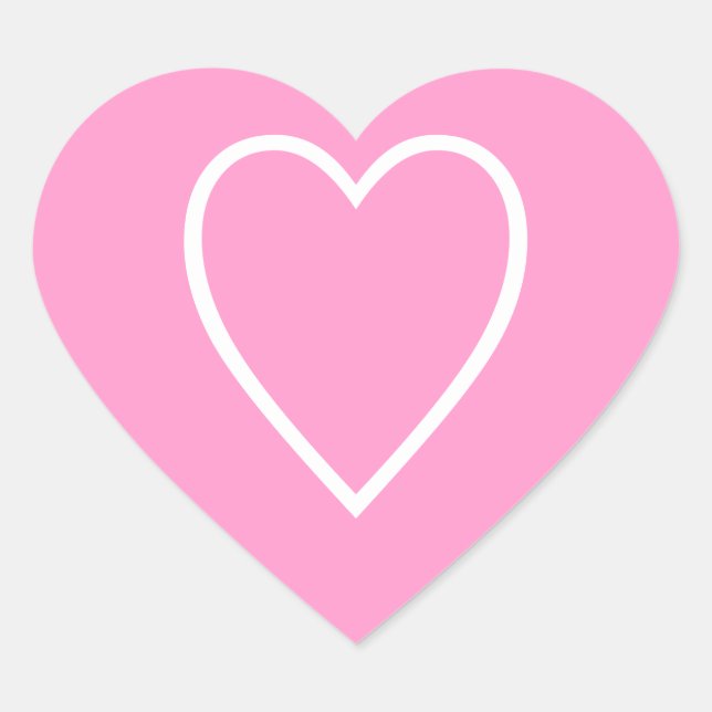 Pegatina En Forma De Corazón Pegatinas del corazón (Anverso)