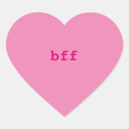 Pegatina En Forma De Corazón Pegatinas del corazón de la conversación, BFF