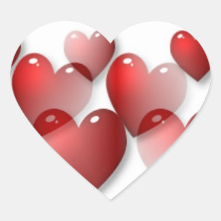 Pegatina En Forma De Corazón Pegatinas del corazón de miradas