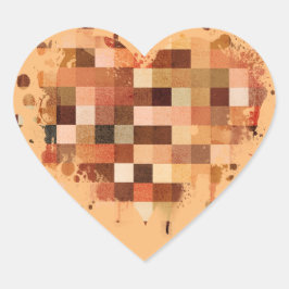 Pegatina En Forma De Corazón Pegatinas del Corazón de Un Mundo