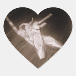 Pegatina En Forma De Corazón pegatinas del corazón de 'zapatillas de mano'