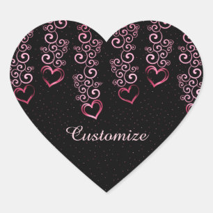 Pegatina En Forma De Corazón Pegatinas del corazón del corazón de los vagones