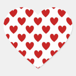 Pegatina En Forma De Corazón Pegatinas el día de San Valentín Red Love Hearts