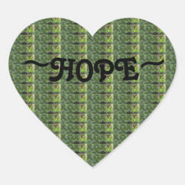 Pegatina En Forma De Corazón ¡Pegatinas inspiradores De Esperanza Por Cualquier