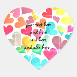 Pegatina En Forma De Corazón Pegatinas personalizadas con forma de corazón, con