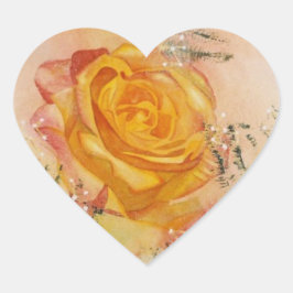 Pegatina En Forma De Corazón pegatinas Rosas