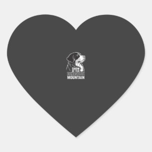 Pegatina En Forma De Corazón Perro de montaña bernés Muéstrame tu