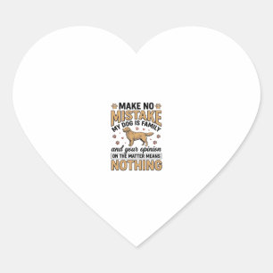 Pegatina En Forma De Corazón Perro Es Familia Tipografía Vintage Retriever Dise