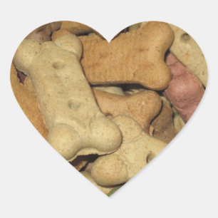 Pegatina En Forma De Corazón Perro trata a Pegatinas - Conjunto de 20