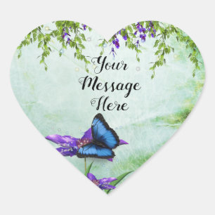 Pegatina En Forma De Corazón Personalizable Heart Garden