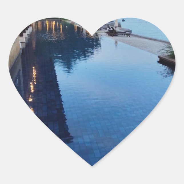 Pegatina En Forma De Corazón Personalizado (Anverso)