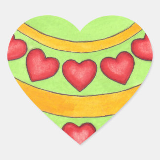 Pegatina En Forma De Corazón Personalizado Navidades Pegatina del corazón