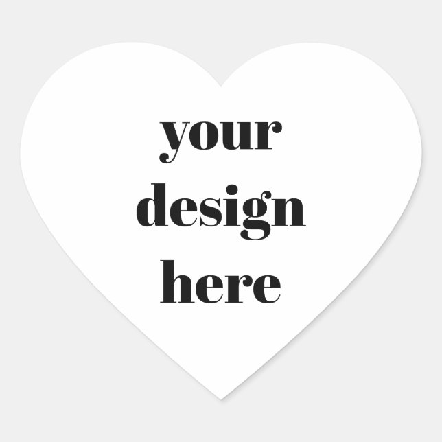 Pegatina En Forma De Corazón Personalizar o personalizar  (Anverso)