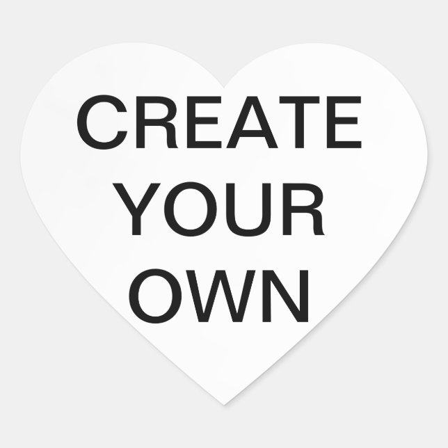 Pegatina En Forma De Corazón Personalizar propio (Anverso)