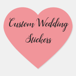Pegatina En Forma De Corazón Personalizar su propio boda