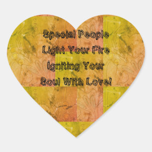 Pegatina En Forma De Corazón Personas especiales