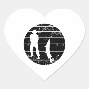 Pegatina En Forma De Corazón Pesca de carpas de pesca