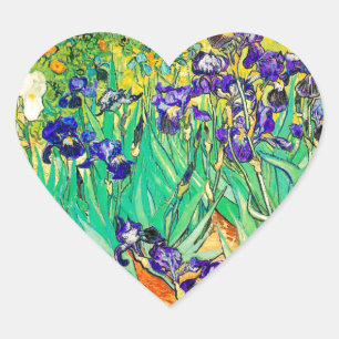 Pegatina En Forma De Corazón PixDezines van gogh iris/st. remy