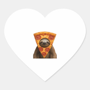 Pegatina En Forma De Corazón Pizza eslovaca gracioso meme de broma raro lindo f