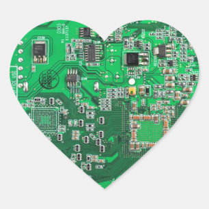 Pegatina En Forma De Corazón Placa del circuito impreso para el circuito verde 