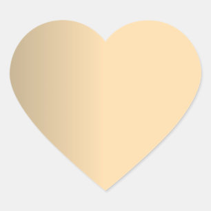 Pegatina En Forma De Corazón Plantilla en Blanco de Hoja Metálica Falsa Dorada
