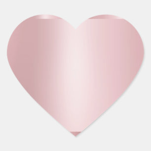 Pegatina En Forma De Corazón Plantilla en blanco de oro rosa personalizada mode