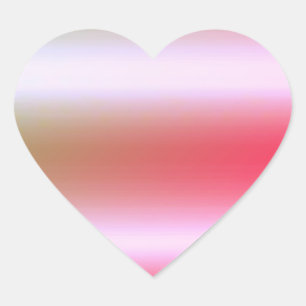 Pegatina En Forma De Corazón Plantilla en blanco elegante de Rosa de oro