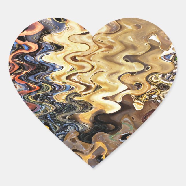 PEGATINA EN FORMA DE CORAZÓN PLAYA (Anverso)