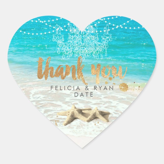 Pegatina En Forma De Corazón Playa de PixDezines/rayas de luz+lámpara de araña  (Anverso)