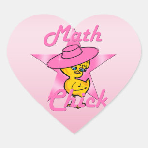 Pegatina En Forma De Corazón Polluelo #8 de la matemáticas