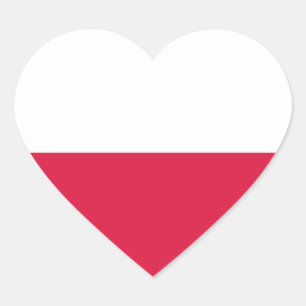 Pegatina En Forma De Corazón polonia