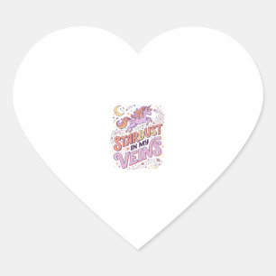 Pegatina En Forma De Corazón Polvo de Estrellas de Unicornio en Mi Diseño de Me