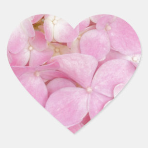 Pegatina En Forma De Corazón Primavera de las flores rosadas